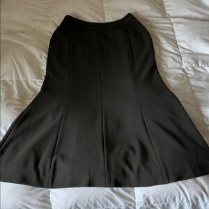 Jones New York Elegant Olive Green A-Line Skirt